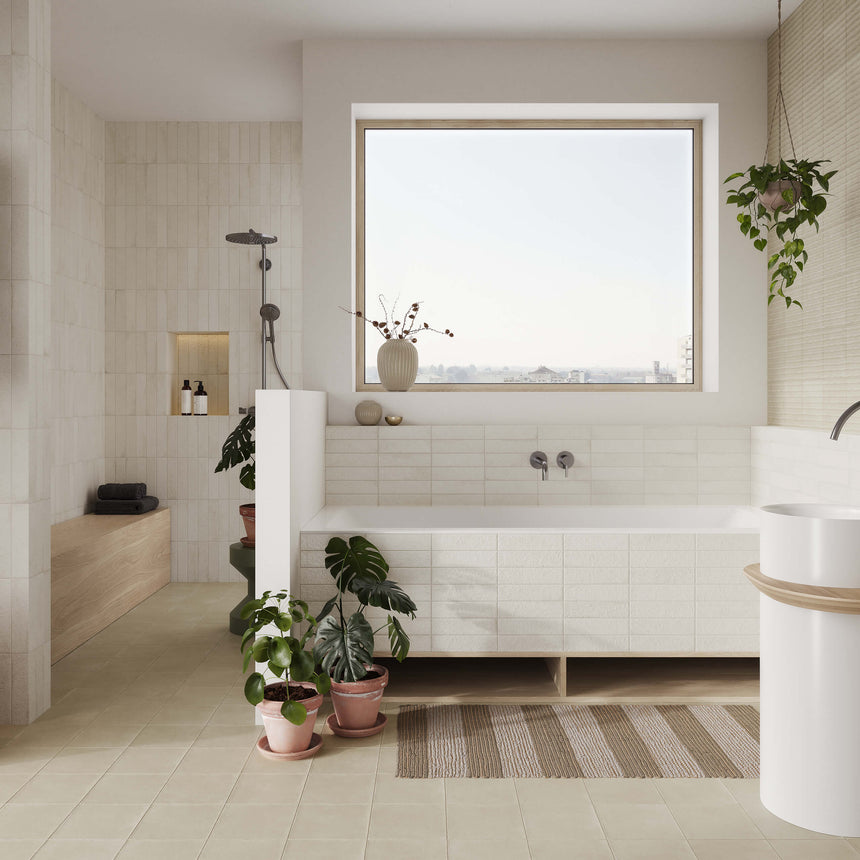 Miniature Fornace 60x240 Matt Bianco Minerale Subway Tilemall