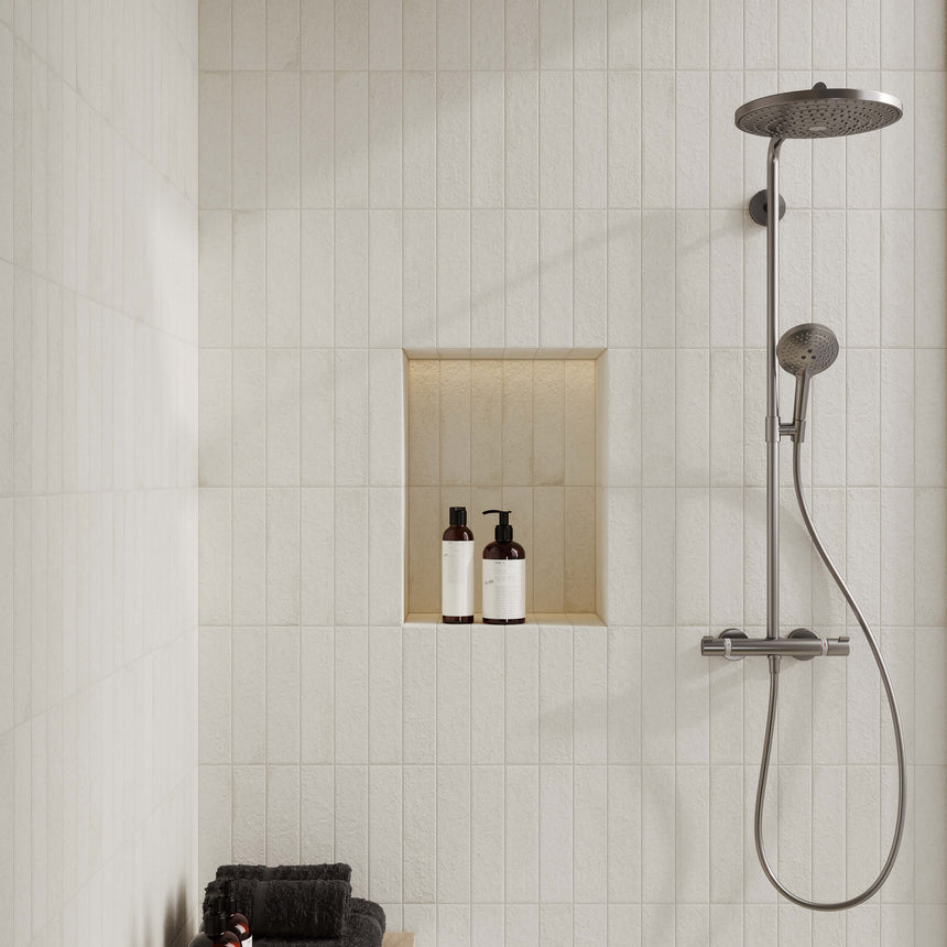 Miniature Fornace 60x240 Matt Bianco Minerale Subway Tilemall