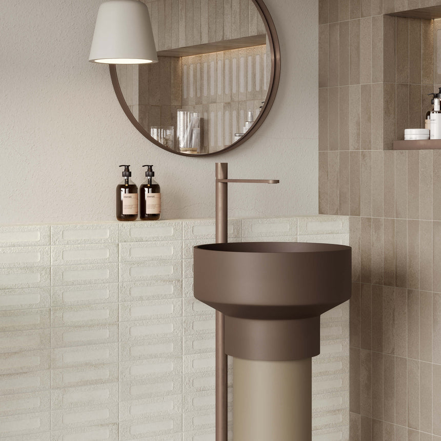 Miniature Fornace Formella 60x240 Matt Bianco Minerale Subway Tilemall