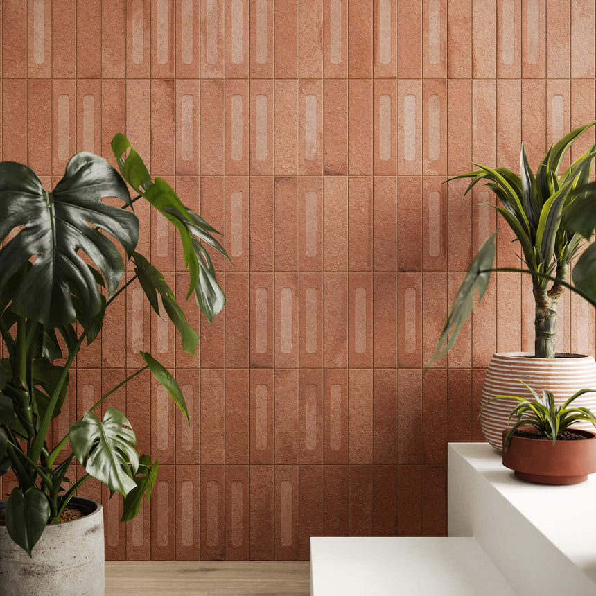 Miniature Fornace Formella 60x240 Matt Rosso Mattone Subway Tilemall