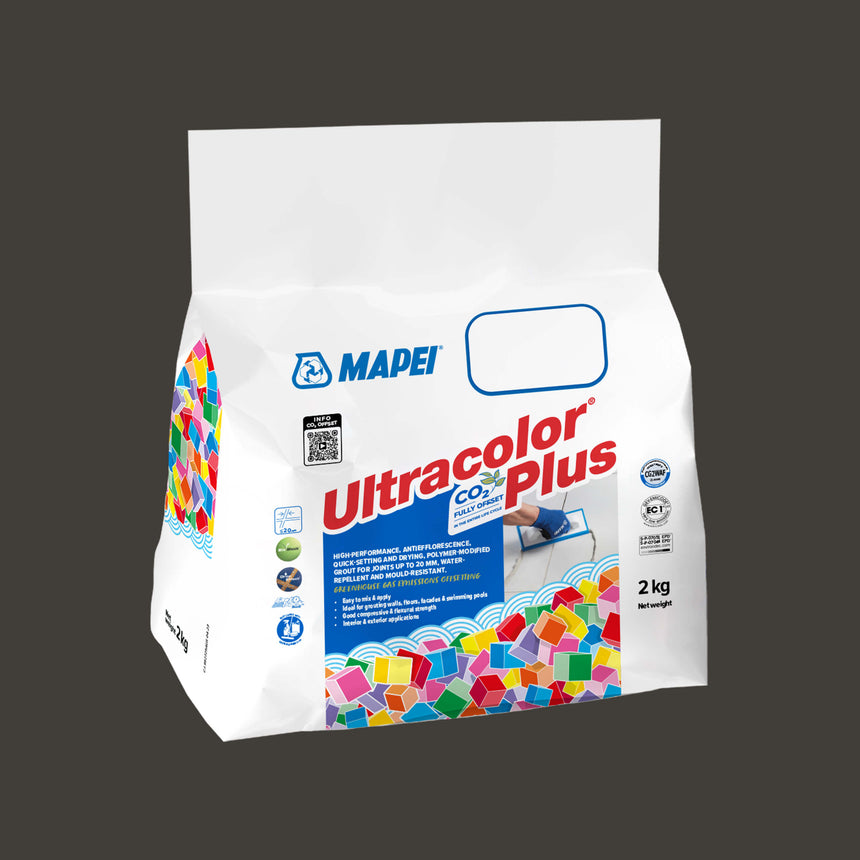 Mapei Grout Ultra Color Plus Alu 120 2Kg Black Grout Mapei Default Title