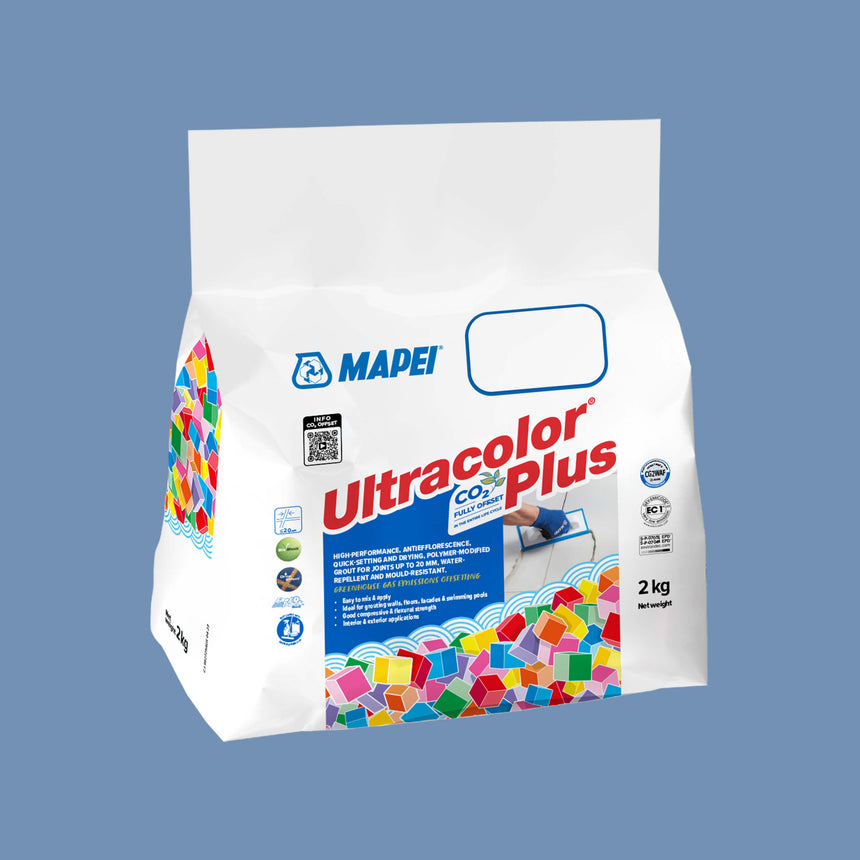 Mapei Grout Ultra Color Plus Alu 168 2Kg Cerulean Grout Mapei Default Title
