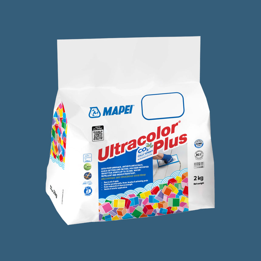Mapei Grout Ultra Color Plus Alu 169 2Kg Steel Blue Grout Mapei Default Title