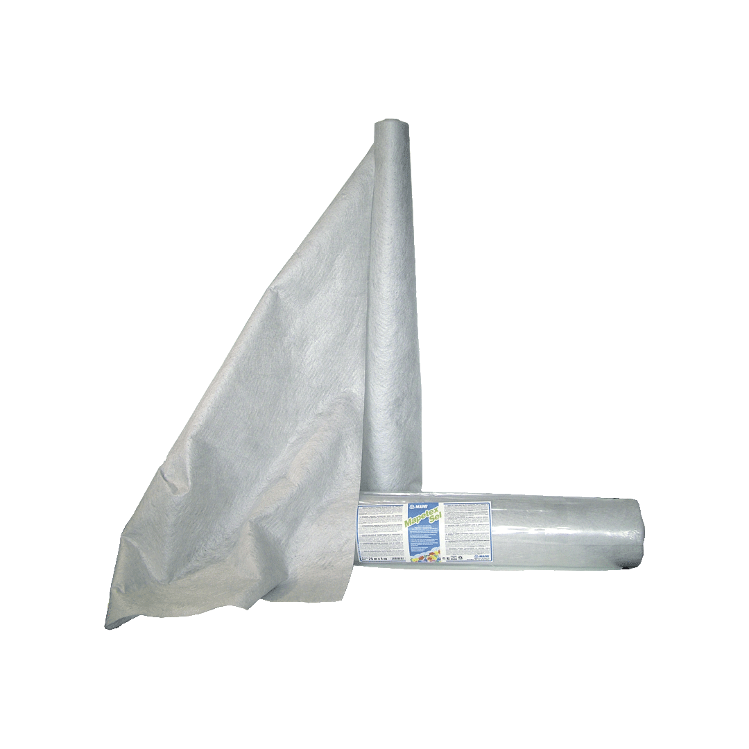 Mapei 1mx25m Mapetex Sel waterproofing membrane roll with label by Tilemall