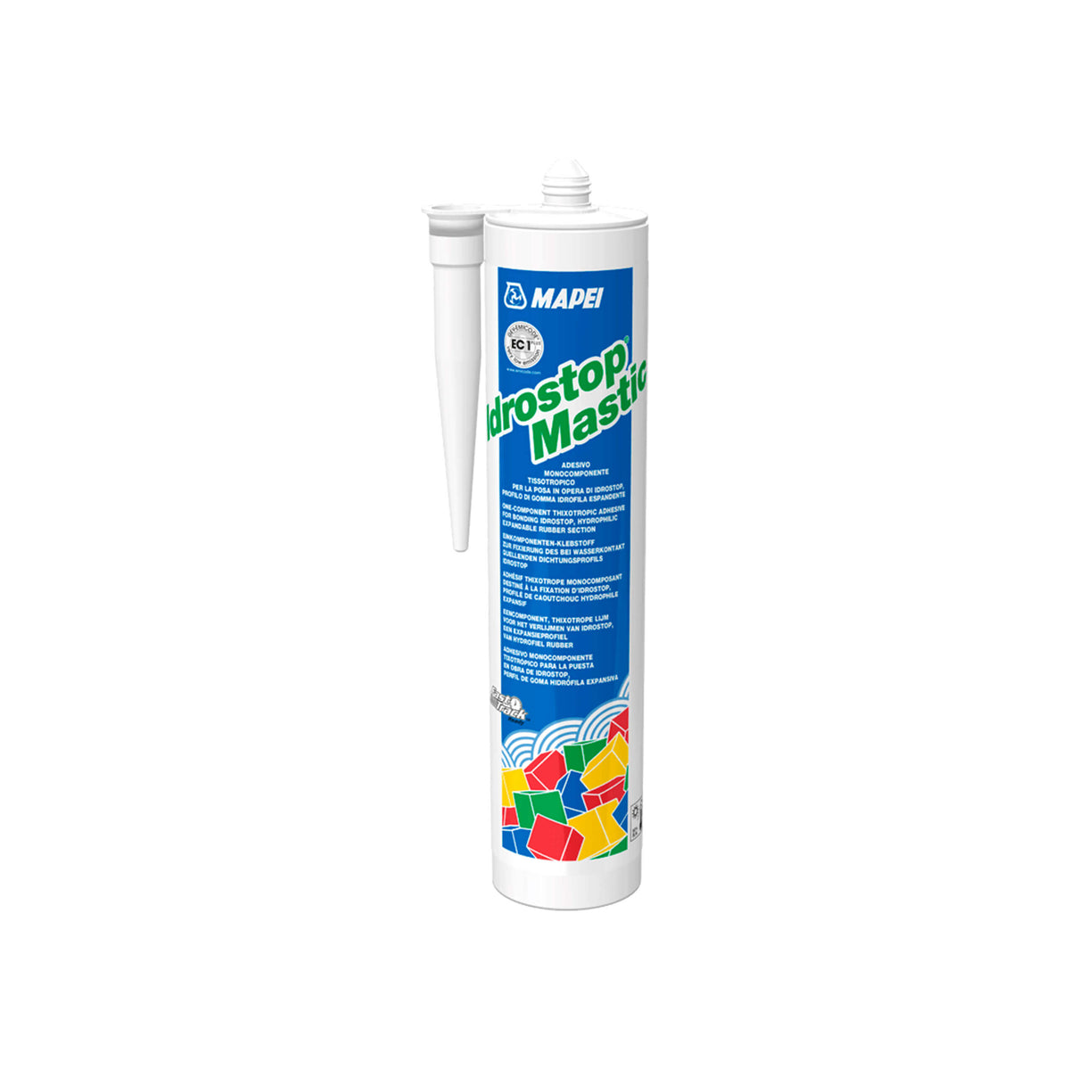 Mapei Idrostop Mastic 290ml waterproofing sealant cartridge with applicator nozzle by Tilemall