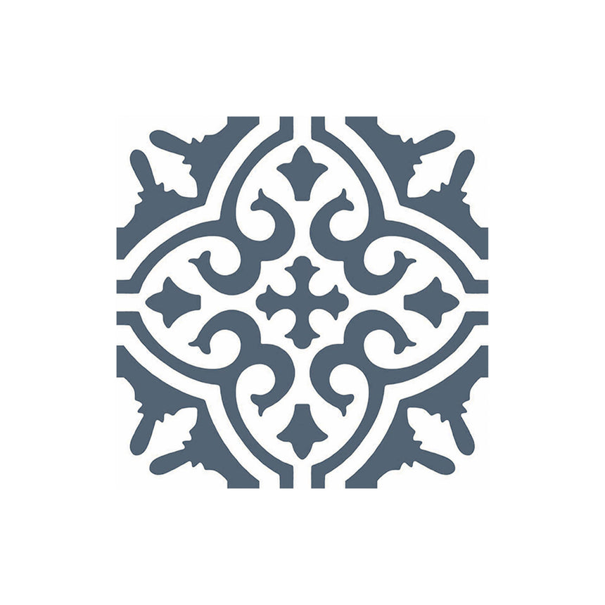 Kenthurst 300x300 Matt Blue Encaustic Look Tiles Tilemall Default Title