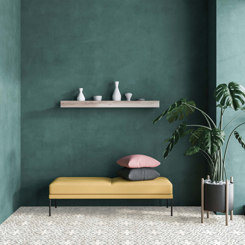 Kenthurst 300x300 Matt Soft Sage Encaustic Look Tiles Tilemall