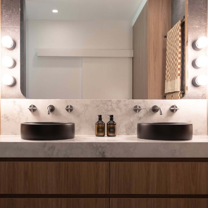 Nood Co Bowl Surface Mount Basin Charcoal Bathroom Basin Nood Co