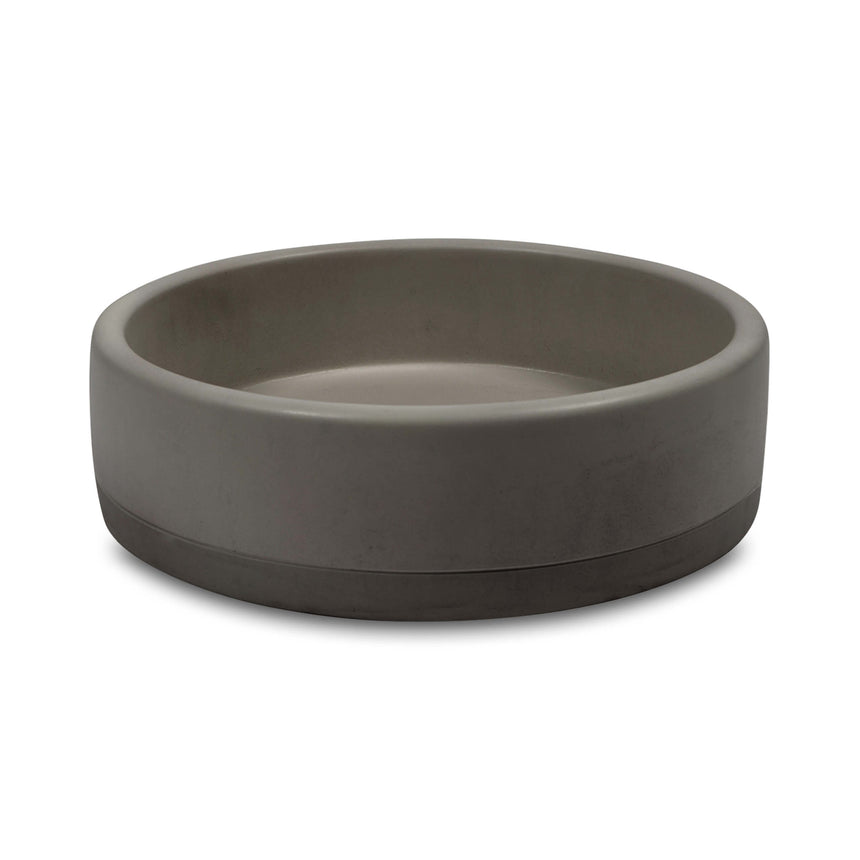 Nood Co Bowl Two Tone Surface Mount Basin Mid Tone Grey Bathroom Basin Nood Co Default Title