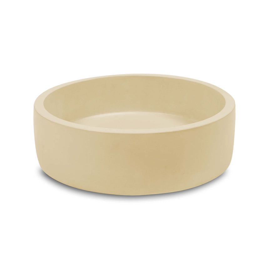 Nood Co Hoop Surface Mount Basin Custard Bathroom Basin Nood Co Default Title