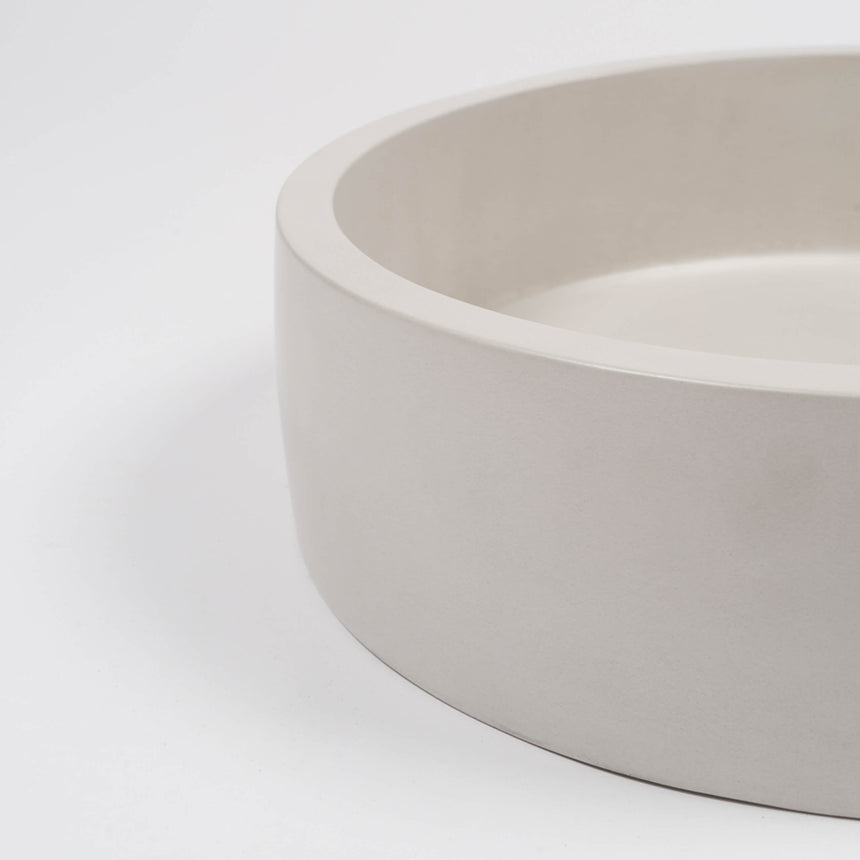 Nood Co Hoop Surface Mount Basin Ivory Bathroom Basin Nood Co