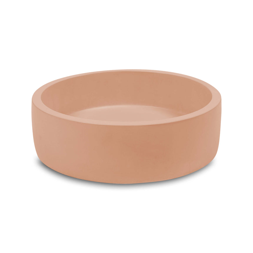 Nood Co Hoop Surface Mount Basin Pastel Peach Bathroom Basin Nood Co Default Title