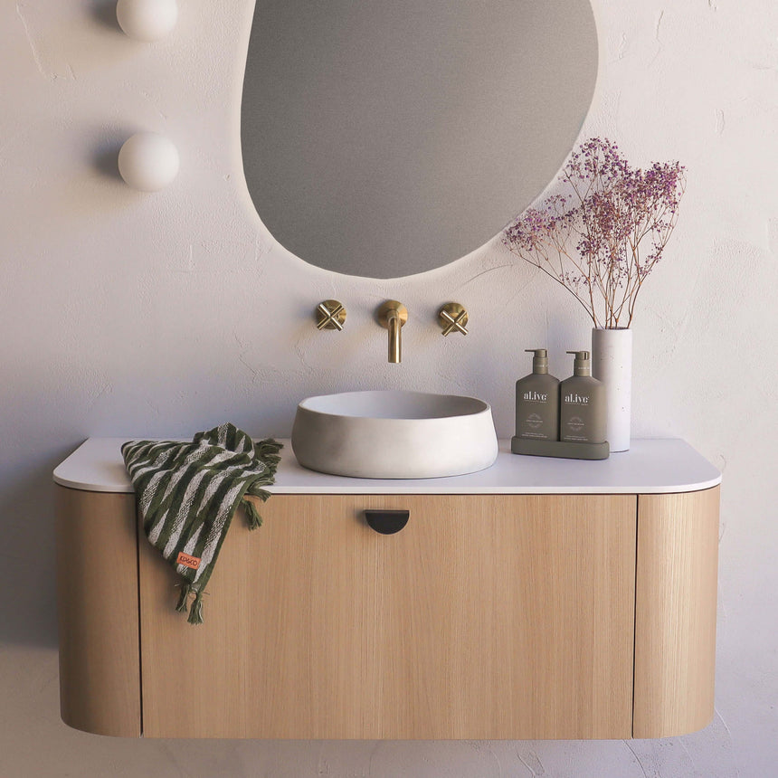 Nood Co Mill Surface Mount Basin Morning Mist Bathroom Basin Nood Co Default Title