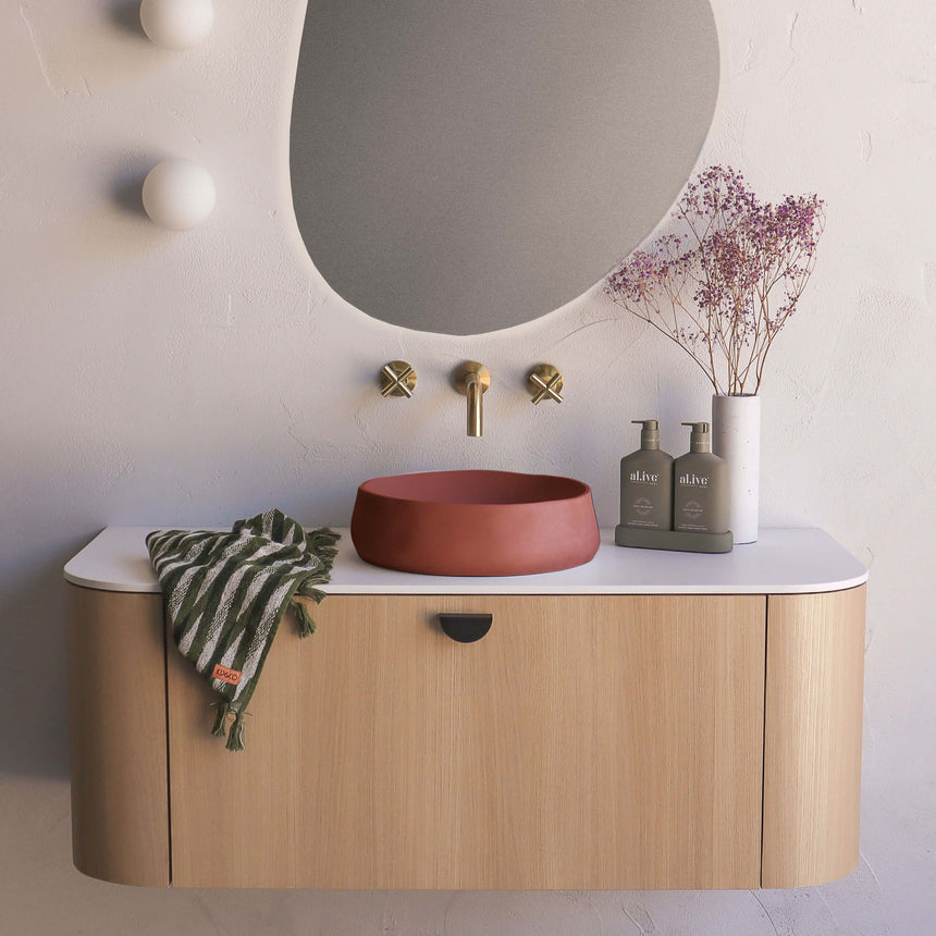 Nood Co Mill Surface Mount Basin Musk Bathroom Basin Nood Co Default Title