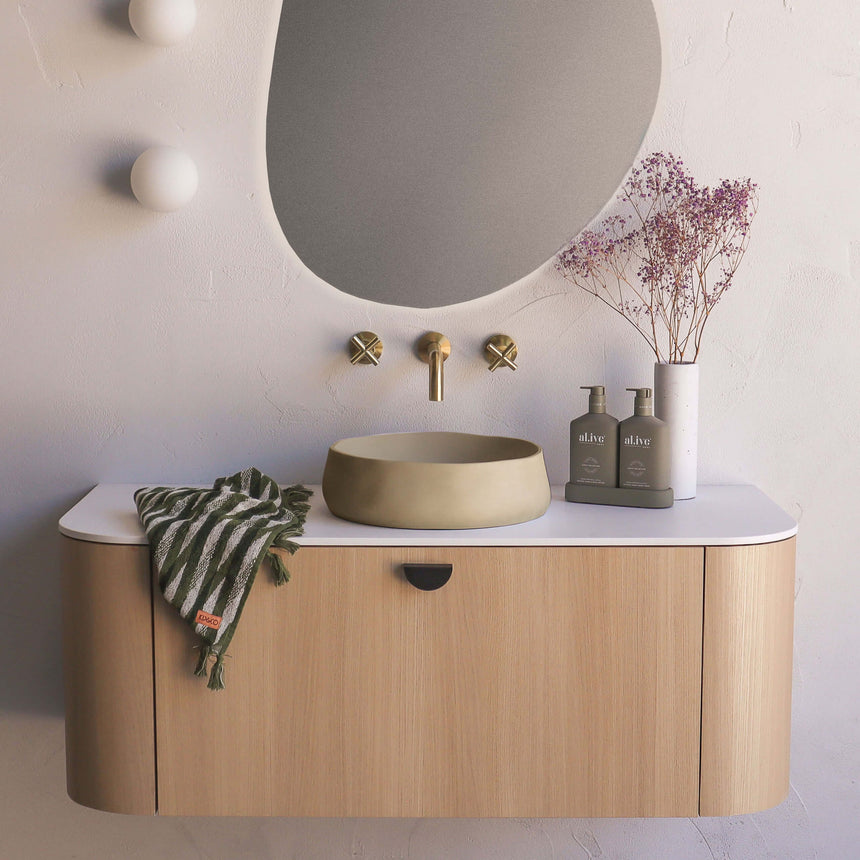 Nood Co Mill Surface Mount Basin Sand Bathroom Basin Nood Co Default Title