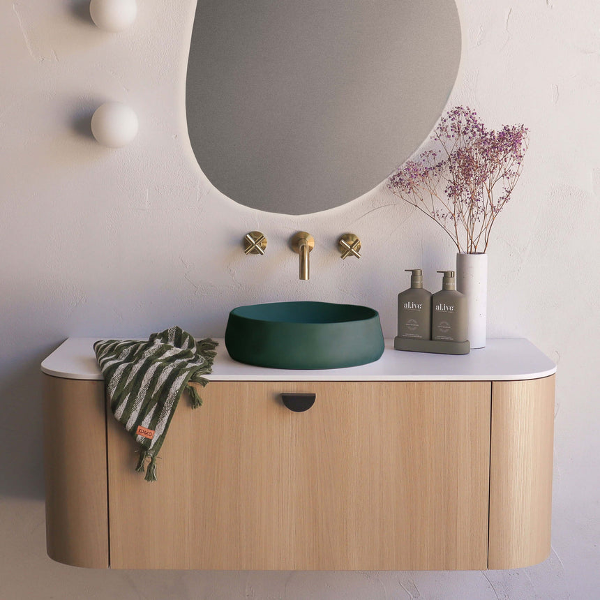 Nood Co Mill Surface Mount Basin Teal Bathroom Basin Nood Co Default Title