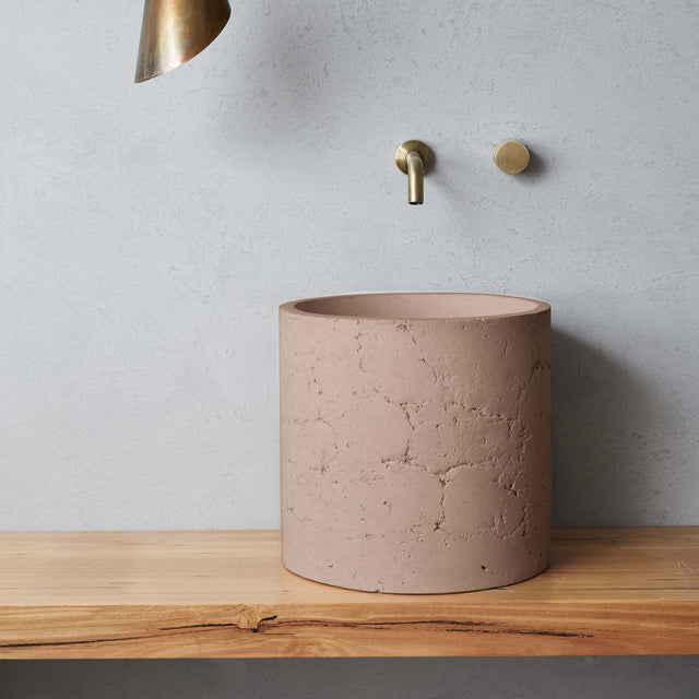 Nood Co Millie Raw (formerly Malta) Basin Blush Pink Bathroom Basin Nood Co Default Title