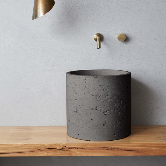 Nood Co Millie Raw (formerly Malta) Basin Charcoal Bathroom Basin Nood Co Default Title