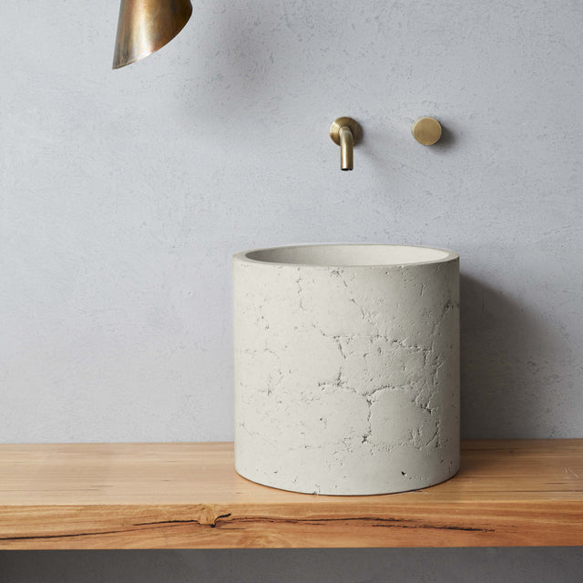 Nood Co Millie Raw (formerly Malta) Basin Morning Mist Bathroom Basin Nood Co Default Title