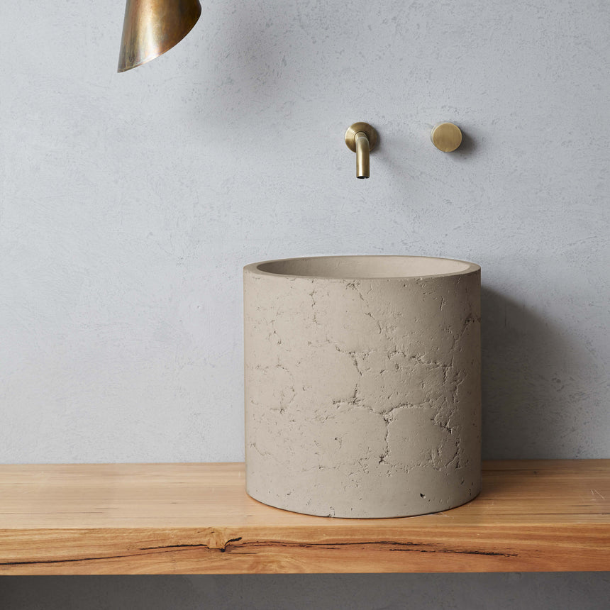 Nood Co Millie Raw (formerly Malta) Basin Mushroom Bathroom Basin Nood Co Default Title