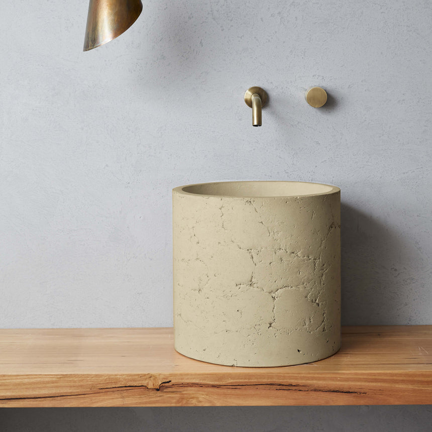 Nood Co Millie Raw (formerly Malta) Basin Sand Bathroom Basin Nood Co Default Title