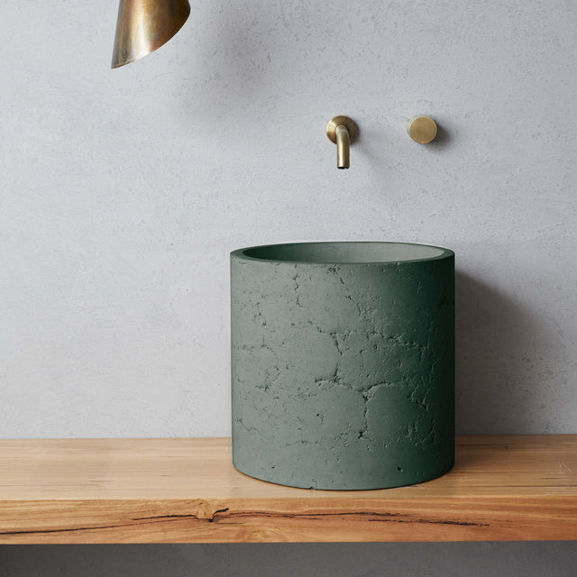 Nood Co Millie Raw (formerly Malta) Basin Teal Bathroom Basin Nood Co Default Title