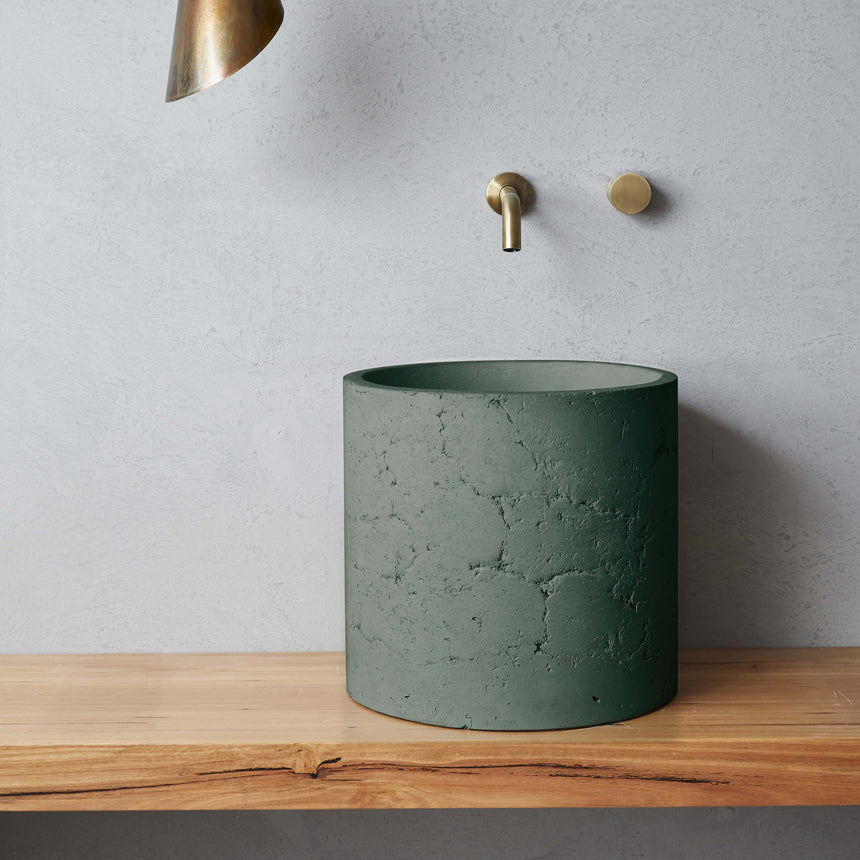 Nood Co Millie Raw (formerly Malta) Basin Teal Bathroom Basin Nood Co Default Title