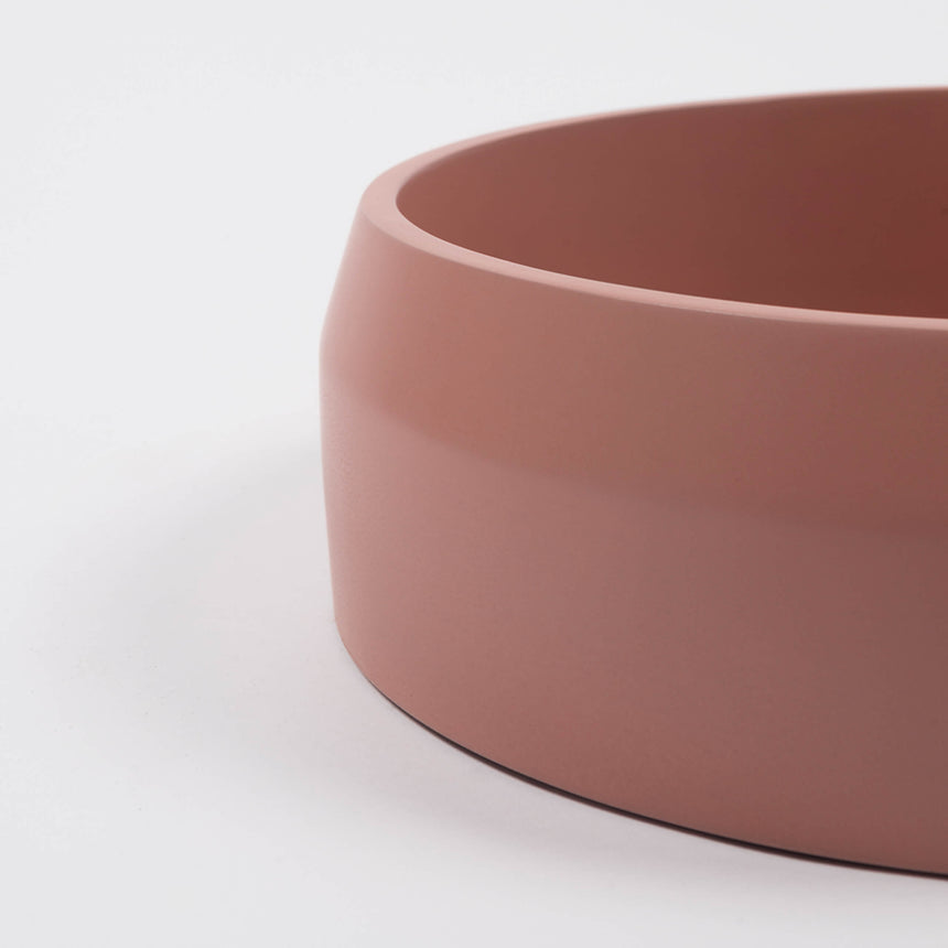 Nood Co Prism Circle Surface Mount Basin Musk Bathroom Basin Nood Co