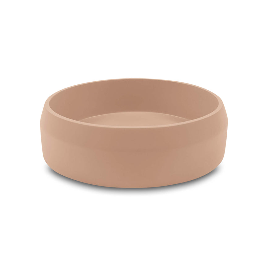 Nood Co Prism Circle Wall Hung Basin Pastel Peach Bathroom Basin Nood Co Default Title