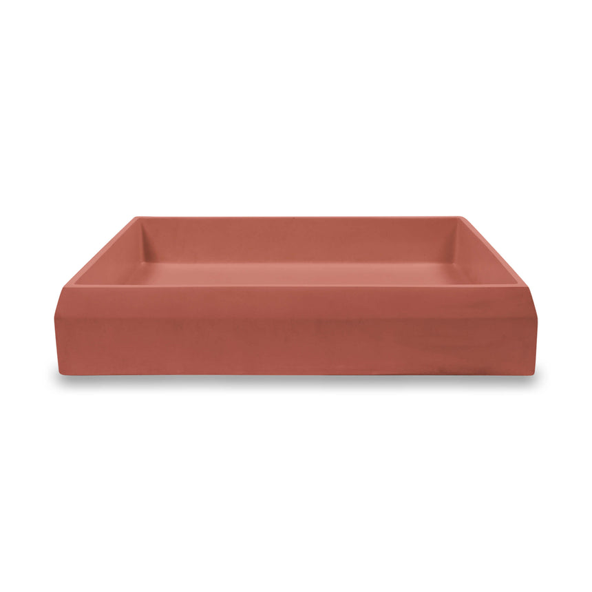 Nood Co Prism Rectangle Surface Mount Basin Musk Bathroom Basin Nood Co Default Title