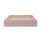 Nood Co Prism Rectangle Wall Hung Basin Blush Pink