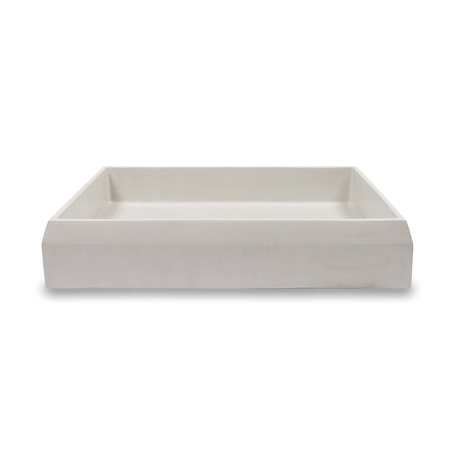 Nood Co Prism Rectangle Wall Hung Basin Ivory Bathroom Basin Nood Co Default Title