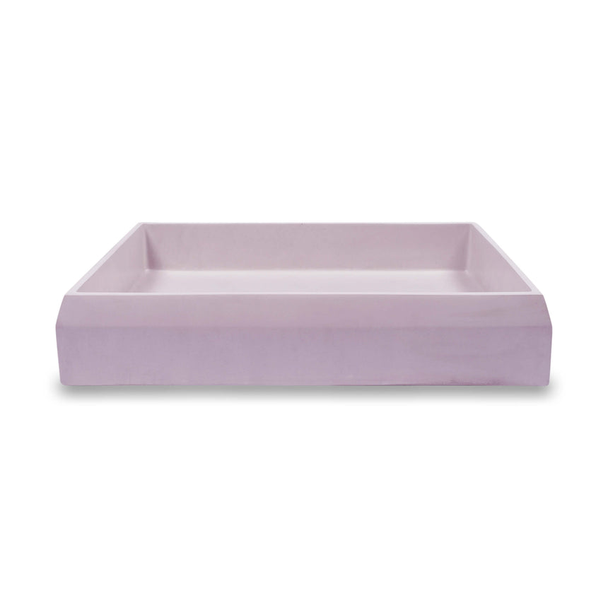 Nood Co Prism Rectangle Wall Hung Basin Lilac Bathroom Basin Nood Co Default Title