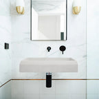 Nood Co Prism Rectangle Wall Hung Basin Morning Mist