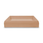 Nood Co Prism Rectangle Wall Hung Basin Pastel Peach