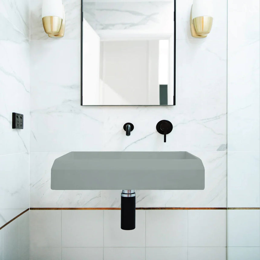 Nood Co Prism Rectangle Wall Hung Basin Rowboat Bathroom Basin Nood Co Default Title