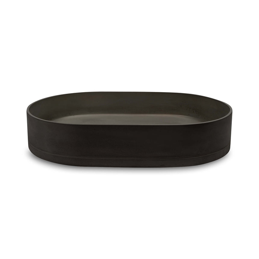 Nood Co Pill Surface Mount Basin Charcoal Bathroom Basin Nood Co