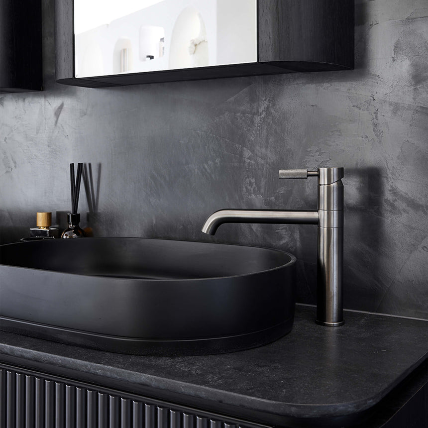 Nood Co Pill Surface Mount Basin Charcoal Bathroom Basin Nood Co