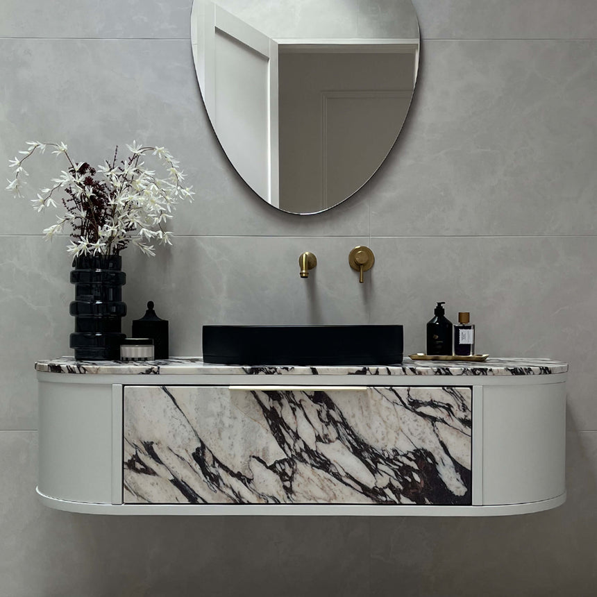 Nood Co Pill Surface Mount Basin Charcoal Bathroom Basin Nood Co