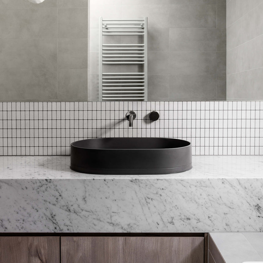 Nood Co Pill Surface Mount Basin Charcoal Bathroom Basin Nood Co