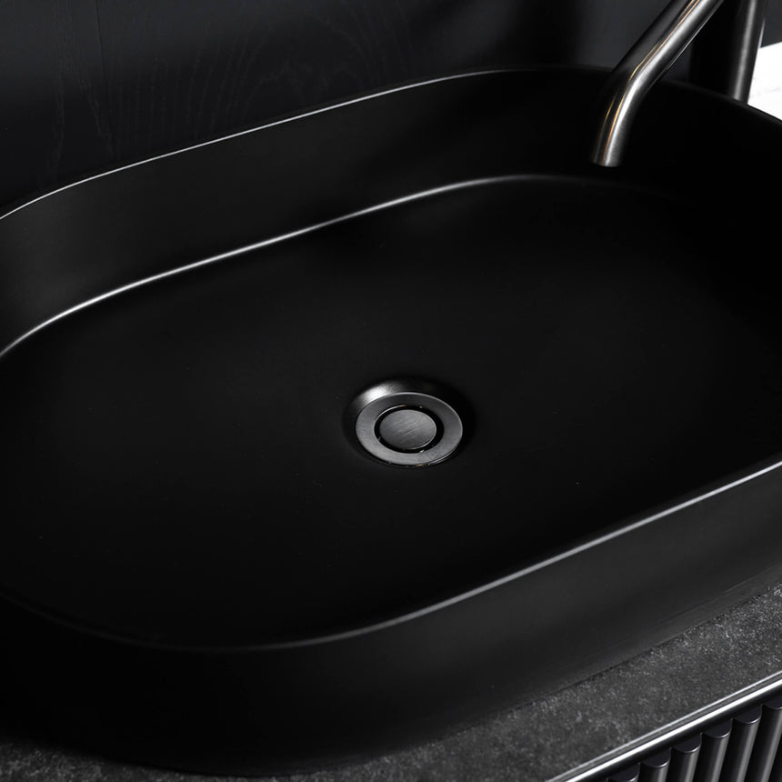 Nood Co Pill Surface Mount Basin Charcoal Bathroom Basin Nood Co