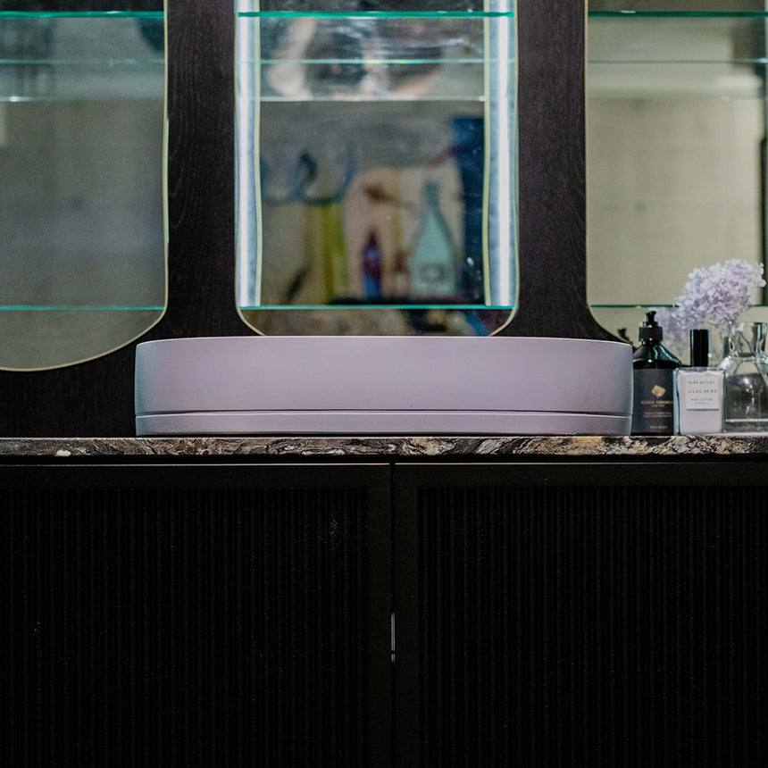 Nood Co Pill Surface Mount Basin Lilac Bathroom Basin Nood Co