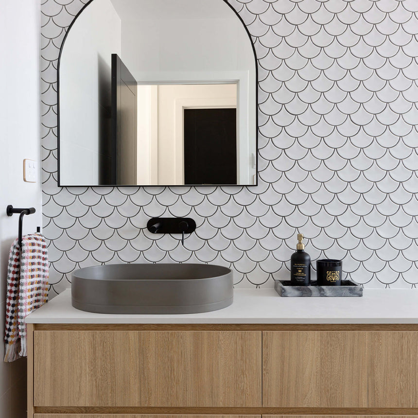 Nood Co Pill Surface Mount Basin Mid Tone Grey Bathroom Basin Nood Co