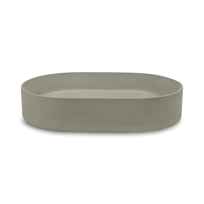 Nood Co Pill Wall Hung Basin Olive Bathroom Basin Nood Co