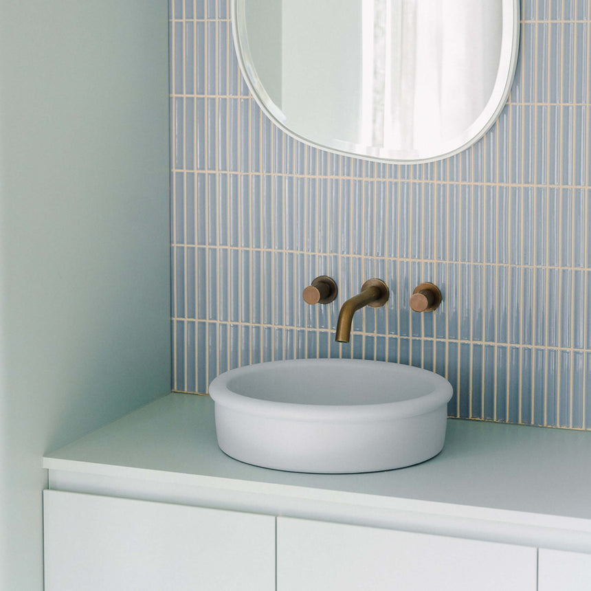 Nood Co Tubb Surface Mount Basin Powder Blue Bathroom Basin Nood Co