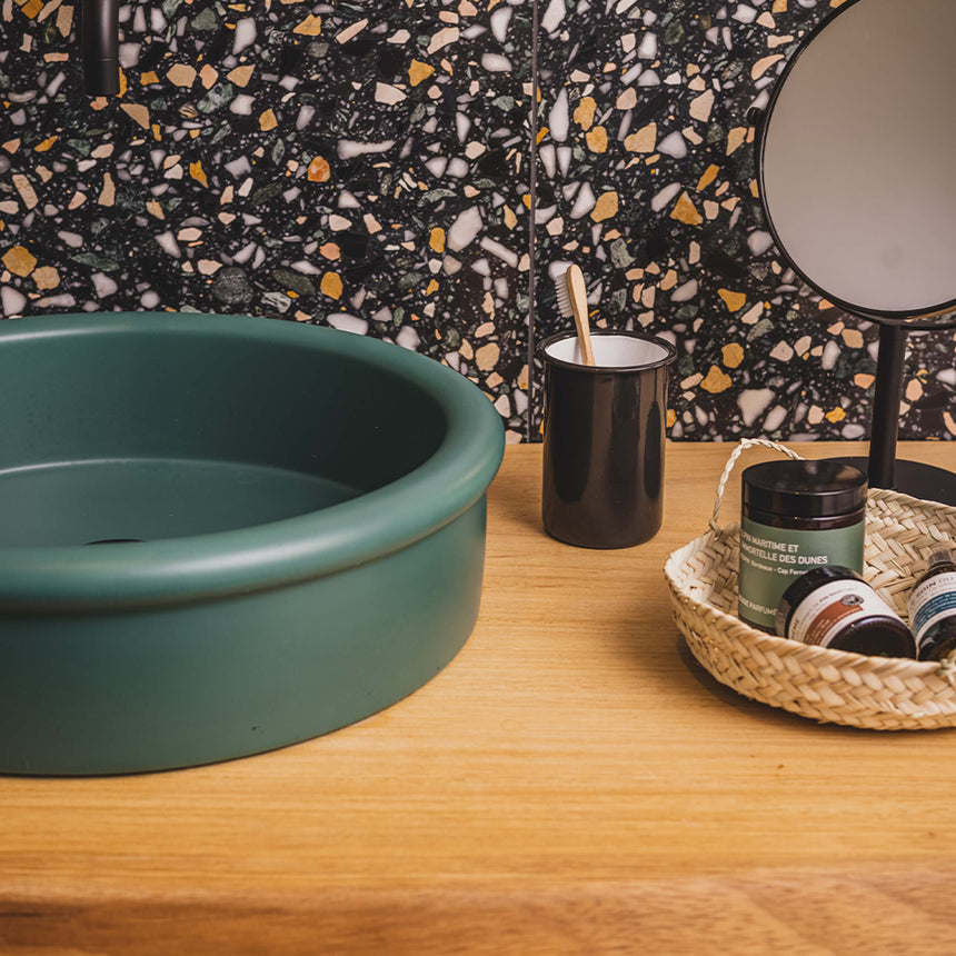 Nood Co Tubb Surface Mount Basin Teal Bathroom Basin Nood Co