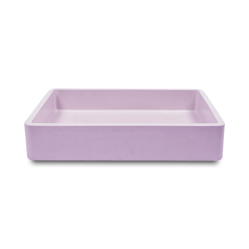 Nood Co Vesl Rectangle Surface Mount Basin Lilac Bathroom Basin Nood Co Default Title
