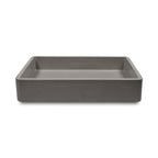 Nood Co Vesl Rectangle Surface Mount Basin Mid Tone Grey