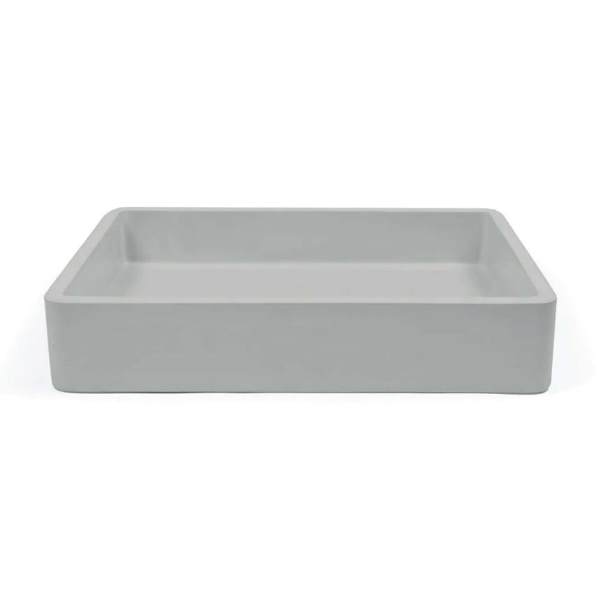 Nood Co Vesl Rectangle Wall Hung Basin Cloud Bathroom Basin Nood Co Default Title