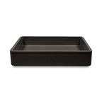Nood Co Vesl Rectangle Wall Hung Basin Charcoal